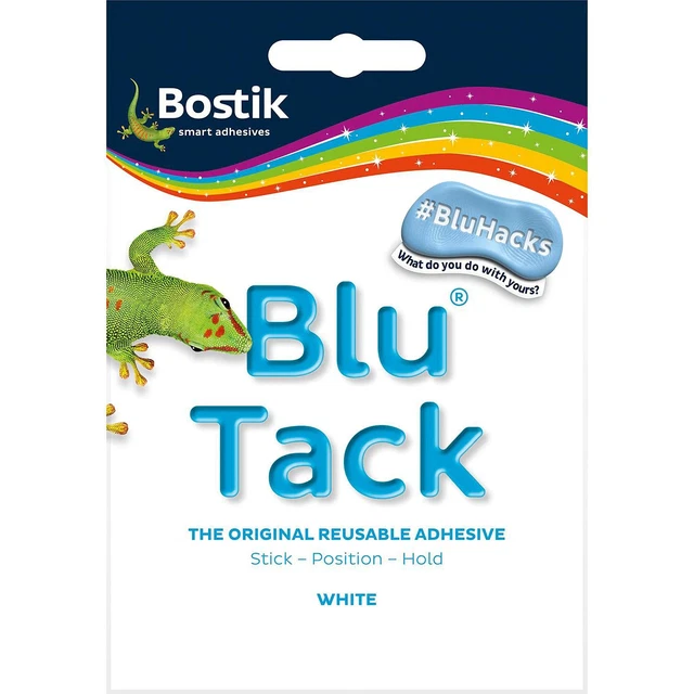 Blu Tack Multipurpose Reusable Adhesive – 0.35 Oz, Blue – Clean, Safe & Non-Toxic