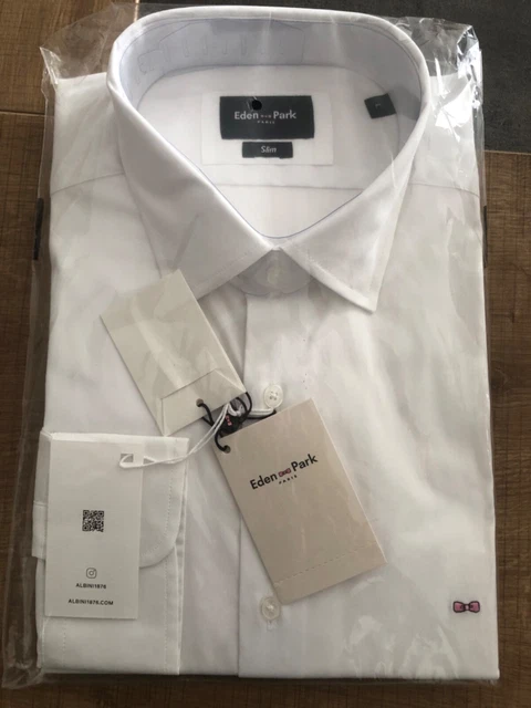 CHEMISE BLANCHE HOMME manche longues neuve de la marque Eden Park