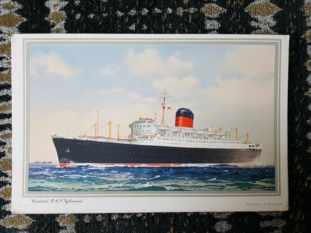 Cunard Line RMS Sylvania Abstract of Log Liverpool to New York 1963 Capt Crosbie