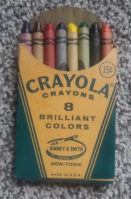 Vintage Crayola Crayons 8 Count Binney & Smith
