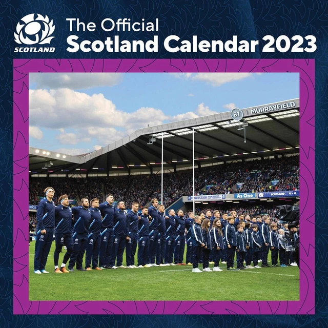 SCOTTISH RUGBY UNION Calendar 2023 Regional Month To View £5.73