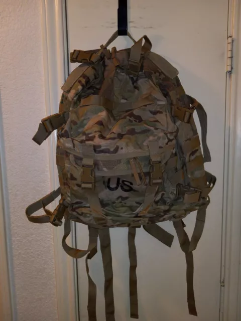 Preowned USGI Multicam OCP MOLLE II Assault Pack Backpack in Excellent Condition