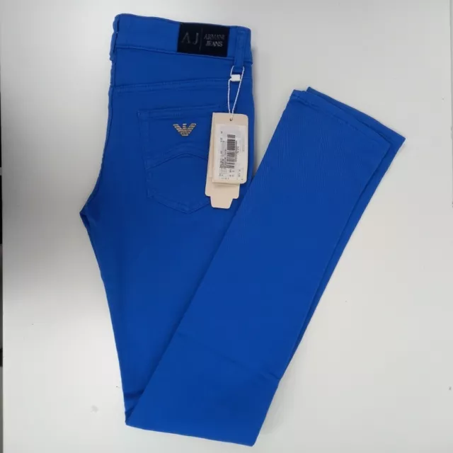 Armani Junior Straight Jeans Size 13 Age Sky Blue Boys BNWT Designer RMF04-CN