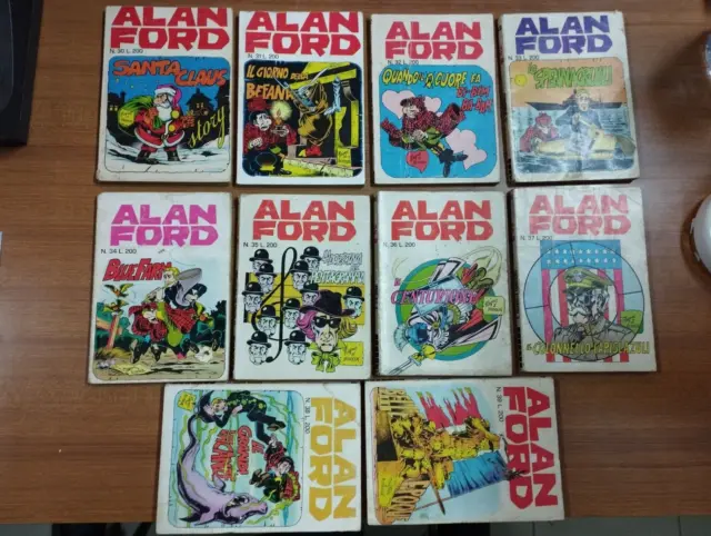 Occasione !!! Alan Ford Originali Prima Edizione Corno Dal N. 30 Al N. 39 Tutti