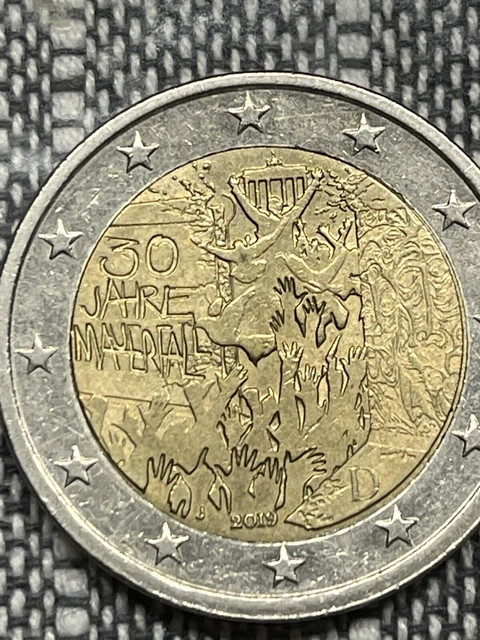 2 EURO MÜNZE 30 Jahre Mauerfall 2019 Deutschland Seltene Fehlprägung