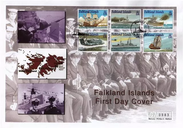 2001 Falkland Islands - Royal Navy Ships - Stanley FDI