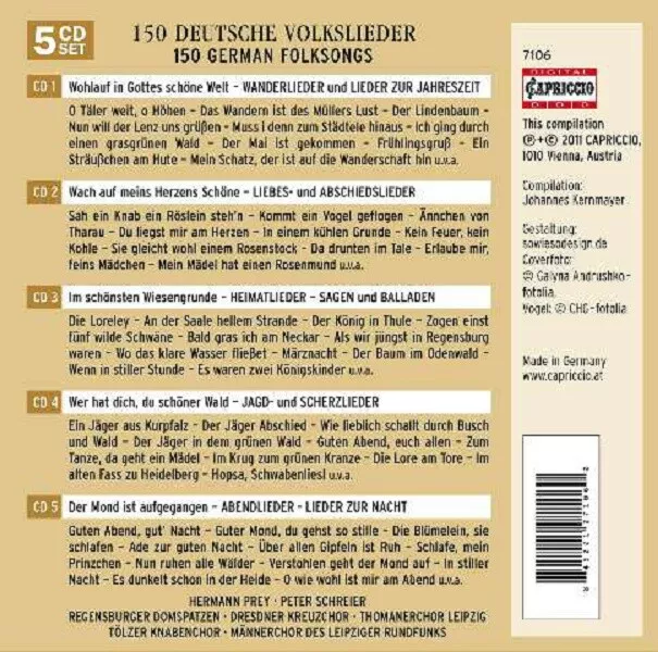 150 Deutsche Volkslieder - Capriccio  - (CD / Titel: # 0-9) 2