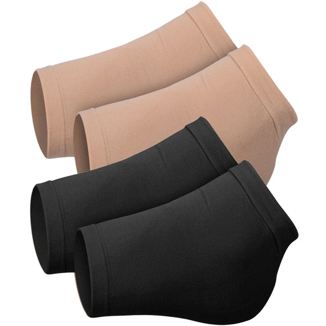 2 pares de calcetines de tacón cómodos fundas de pie reutilizables mangas de talón reemplazables