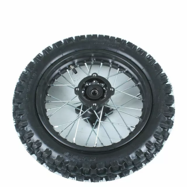 14" Steel Rear Pit Bike Wheel & Tyre. Big Rear Wheel 15mm axle