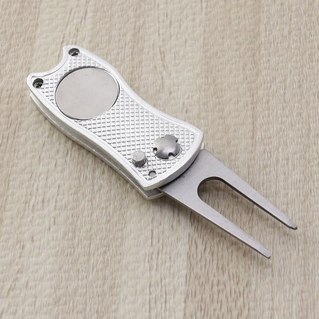 Divot Tool Divot Repair Tool Restorer Tool Folding Tool Stainless Steel 6