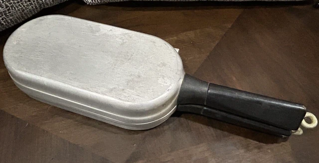 Vintage MIRACLE MAID Omelet Fish Pan Hinged Folding Cast Aluminum Cookware Nice Vintage MIRACLE MAID Omelet Fish Pan Hinged Folding Cast Aluminum Cookware Nice