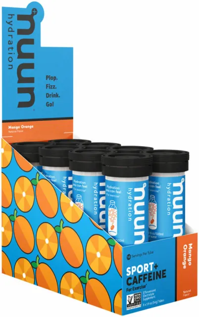 Nuun Electrolyte Sport + Caffeine Energy Drink Tabs Cherry Lime Aid Box of 8