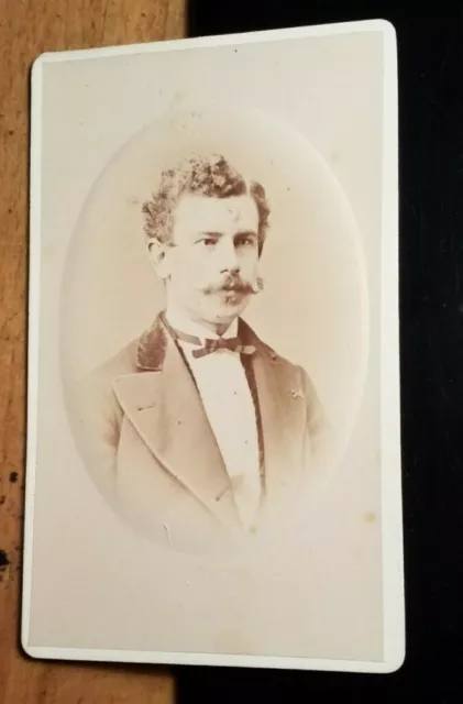 Mann mit Bart - Portrait - ca. 1870er Jahre CDV Chr. Schildknecht Fürth