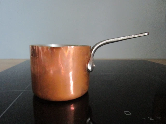 Ancienne Sauteuse En Cuivre Vesta - Casserole à Sauce Vintage Pour Bougie