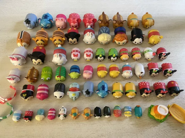 Lot Of 64 Disney Tsum Tsum Figures And Accessories Different Sizes Christmas