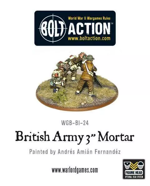 Bolt Action - British Army 3" Mortar Team