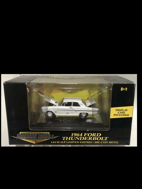 1964 Ford Fairlane Thunderbolt WHITE 1:64 Ertl American Muscle 32654
