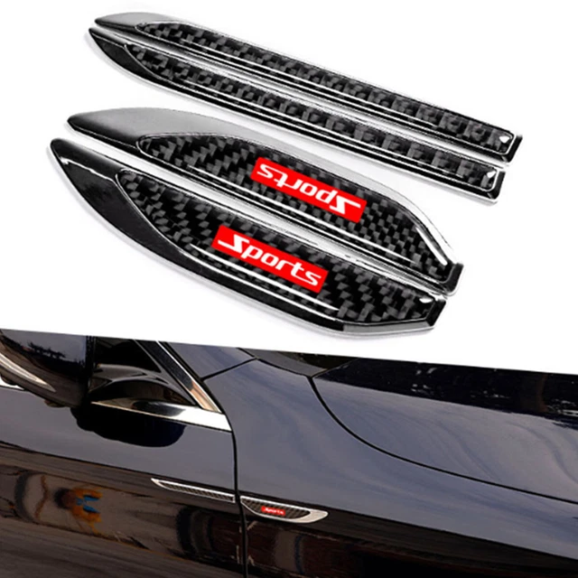 CAR DOOR SIDE Fender Dagger Emblem Sticker Vent Air Wing Decal Trim