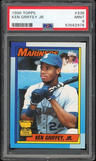 1990 Topps #336 Ken Griffey Jr. PSA 9 MINT! Dead Centered, Gorgeous! 1990 Topps #336 Ken Griffey Jr. PSA 9 MINT! Dead Centered, Gorgeous!