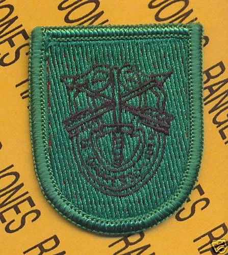 10 Sfg Flash 10TH SPECIAL FORCES Group Airborne SFGA Beret Flash DUI patch Black EUR ...
