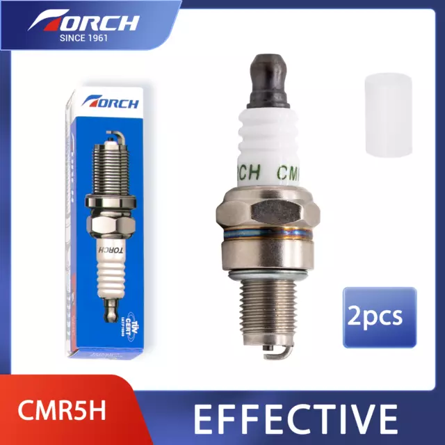 2x TORCH CMR5H Spark Plug Replace for NGK CMR5H/7599/6776 for CHAMPION 965 RZ7C