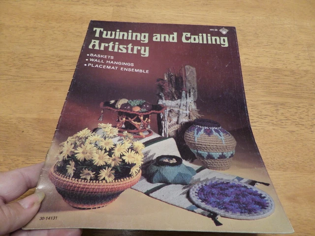 Cestas de mantel de pared Craft Course HH-34 ""Twining & Coiling Artistry"" 1978