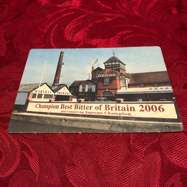 Breweriana - Harvey's Brewery - Champion Best Bitter Britain 2006 -Beer Mat -T22