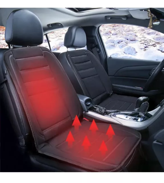 12V Universal Car Heated Seat Covers Warm Heating Pad Cushion For Cold Winter UK