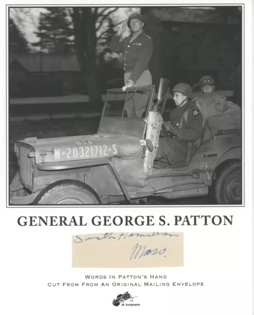 General George Patton Jr. Hand-Written Words "South Hamilton, MA" from Envelope