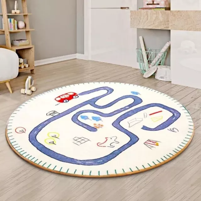 🎁Tapis de jeu rond pour Chambre d'Enfant 100 x 100 cm