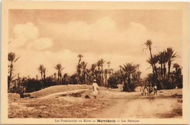 CPA AK MAROC MARRAKECH Les Palmiers (10540)