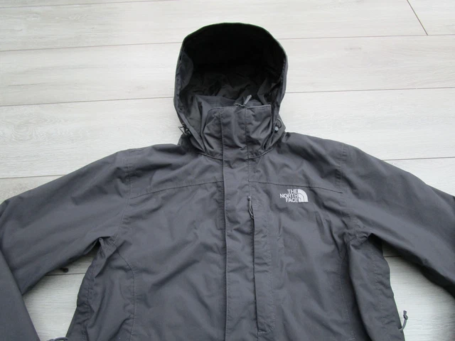 The North Face Mens Lowland Jacket Hyvent Waterproof Rain Coat M Grey Resolve 7