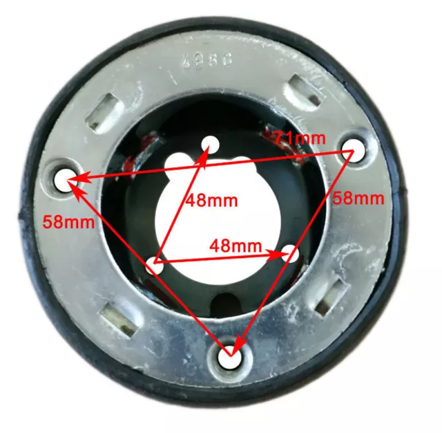 ATIWE 4986 Verformungsteil für Lenkradnabe Nabe für Sportlenkrad