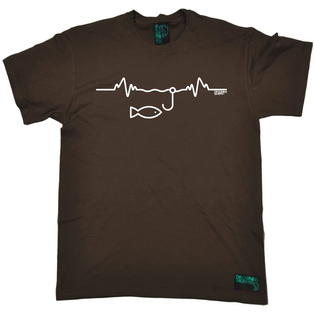 T-SHIRT DW Fishing Pulse Heartbeat accessori ingranaggio pesce regalo divertente compleanno