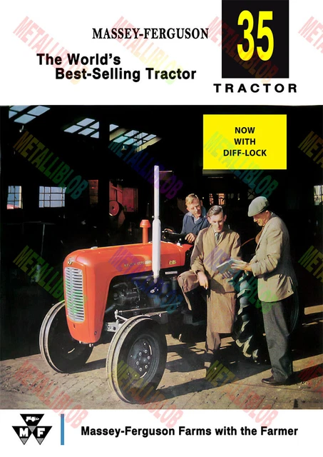 Mf35 Diff Lock MASSEY FERGUSON 35 Tractor Now with Diff Lock Poster (A3) £2.95 ...