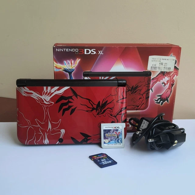 POKEMON Y + Nintendo 3DS XL Pokemon X Y Red Limited Edition + Carrying