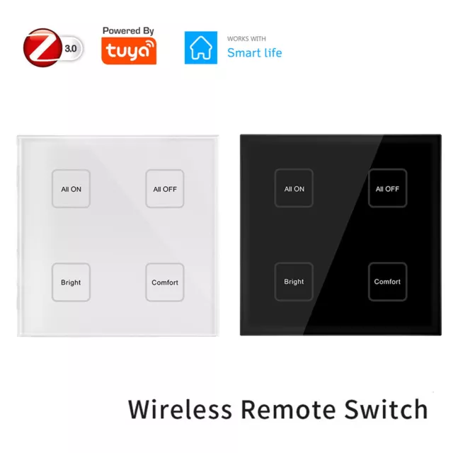 Tuya Zigbee DIY Wireless Scene Switch Touch Panel Remote Control Smart Home Auto