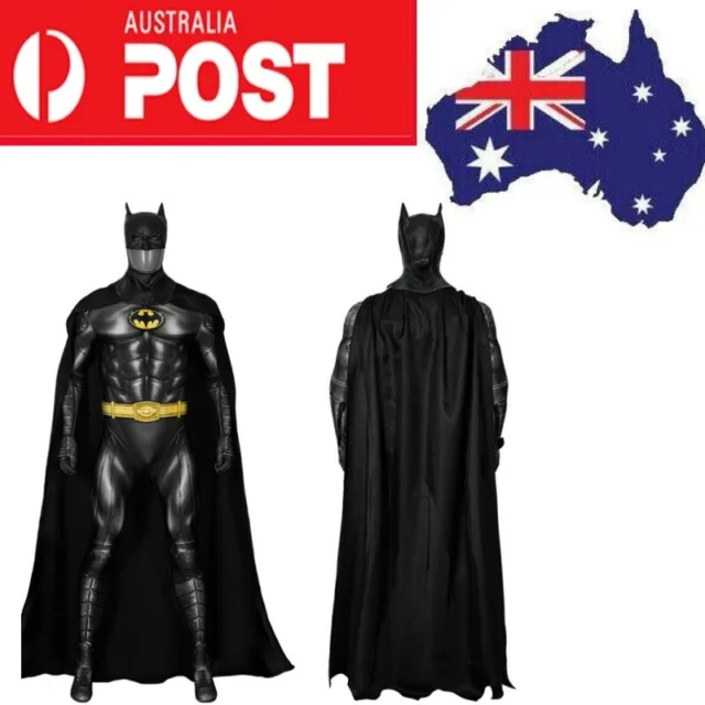 The Flash Movie Michael Keaton Batman Costume Cosplay Outfits Adult Halloween AU