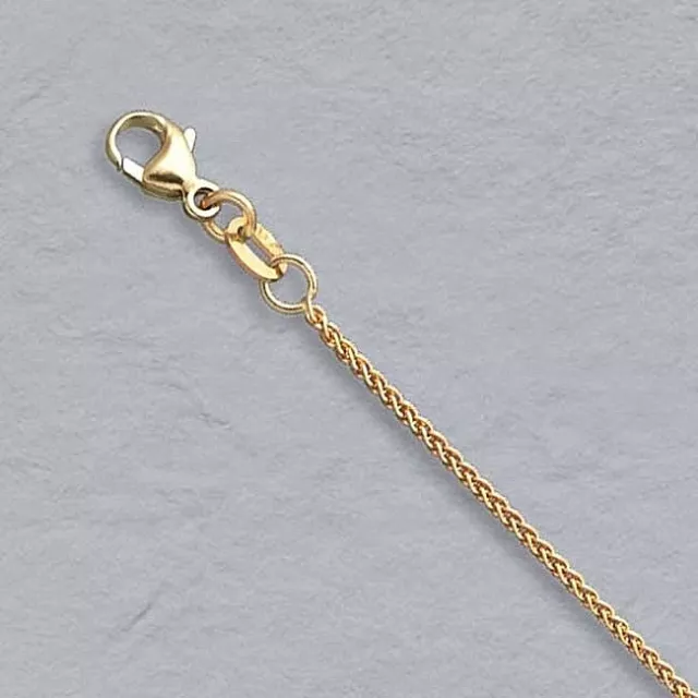 9ct Yellow Gold Spiga Chains 18" - 26" Fully Hallmarked, made in the U.K.