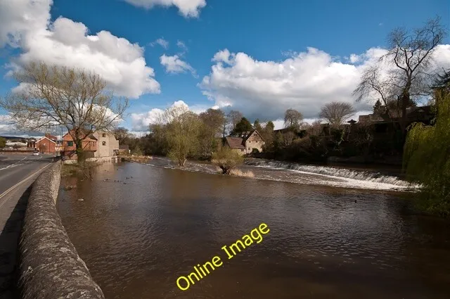 Photo 6x4 Horseshoe Weir Ludlow This weir in the River Teme, downstream f c2012