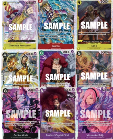 ONE PIECE SR OP01-OP06 Monkey D Luffy Zoro Nami Holo Secret Rare ...
