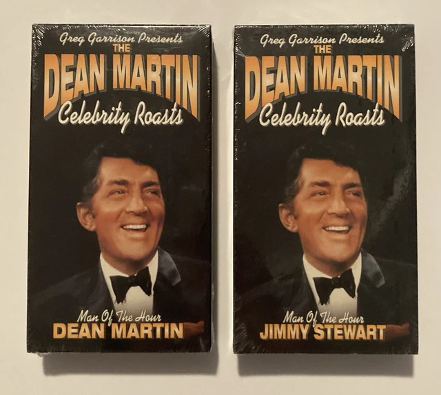 THE DEAN MARTIN Celebrity Roasts SEALED 2 VHS Lot! Jimmy Stewart & Dean ...
