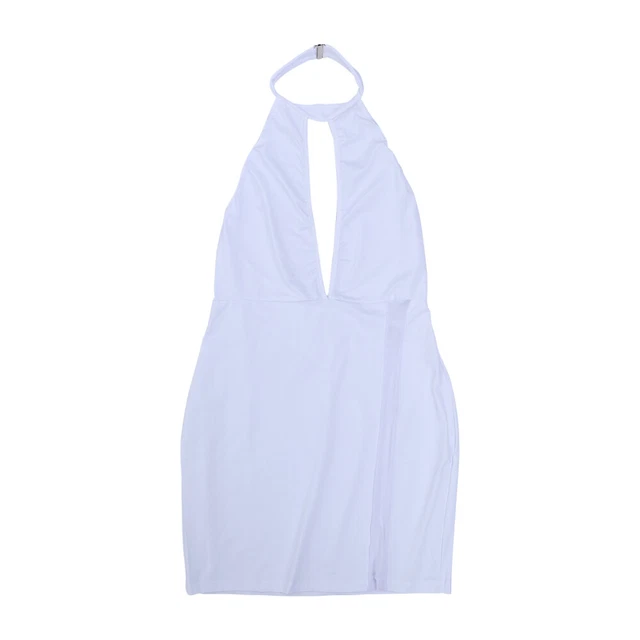 Abito M nylon signorina abito decorativo per adulti con profonda V