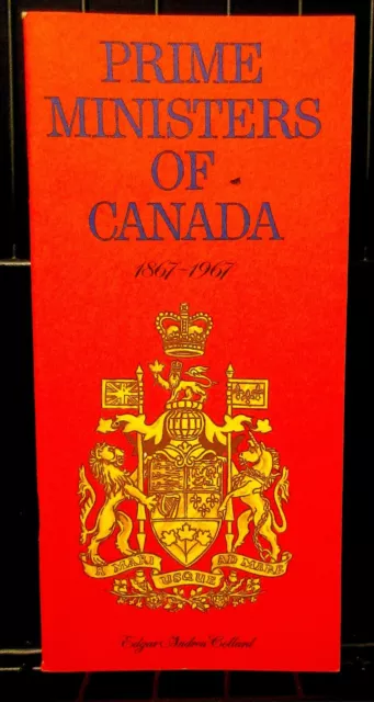 Prime Ministers of Canada (1867-1967)Vintage Handbook 1967 ~RARE~Texaco Giveaway