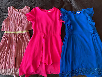 Girls Dress Bundle Age 9 Pink & Blue
