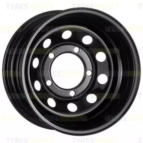x4 17x9 BLACK GOJO'S MODULAR DISHED STEEL WHEELS 5x165.1 ET-32 DEFENDER