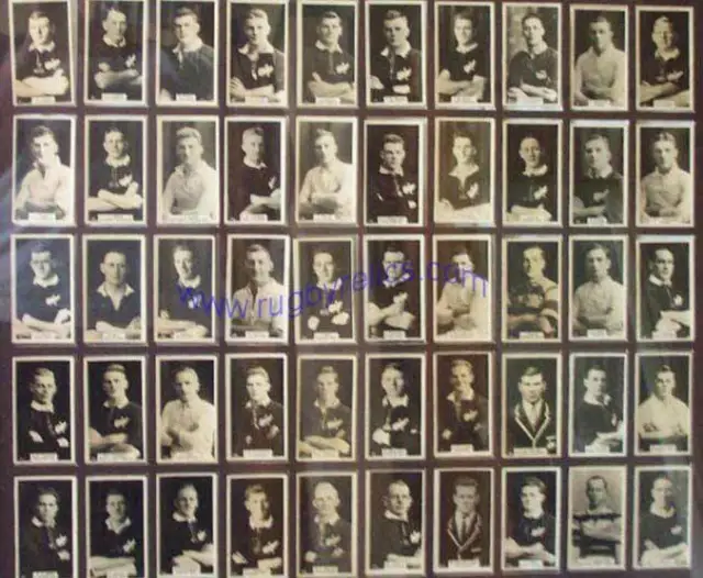 Wills (NZ) New Zealand Footballers 1927 CIGARETTE CARD SET 50 CARDS ALL BLACKS