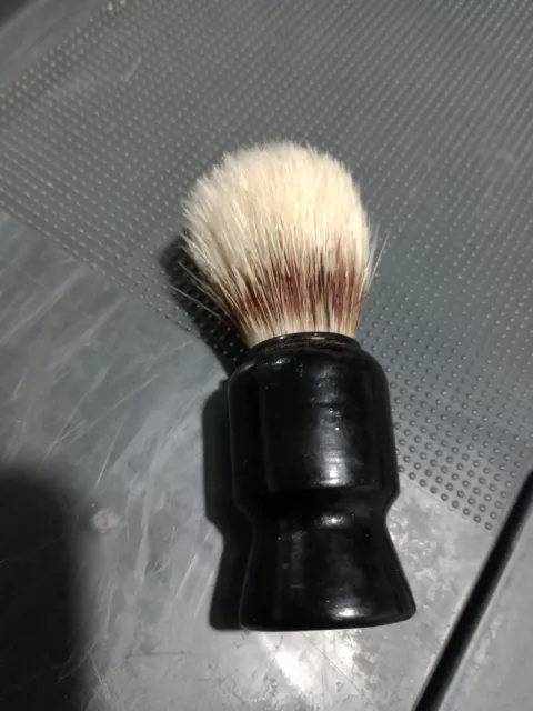 Shaving Brush Vintage Black Handled Small With No Markings