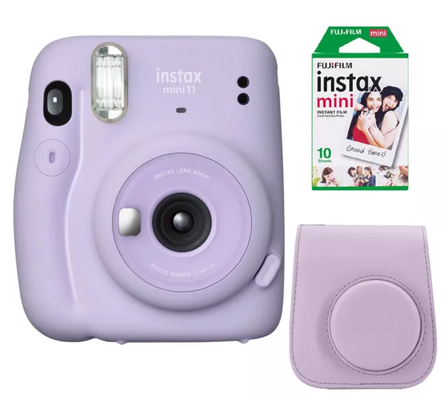 FUJIFILM Fuji Instax Mini 11 lilac purple Set inkl.  3 Filme und Tasche NEUWARE