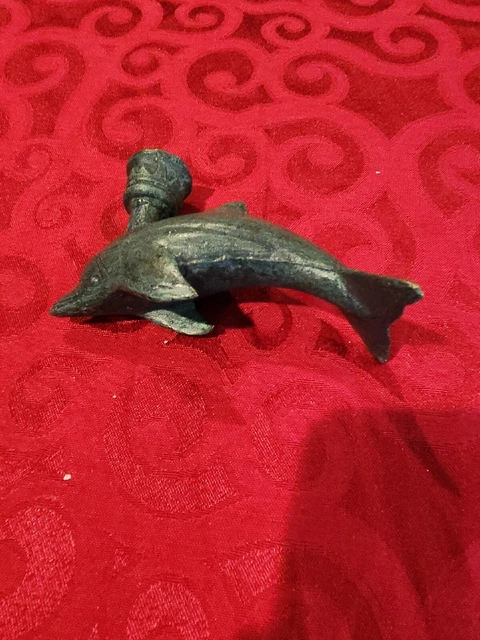 Minoan Greek Roman Style Dolphin candlestick